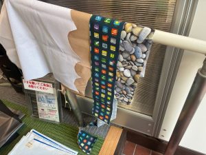 エックススタティック銀繊維のフットカバー用生地（柄タイプ）