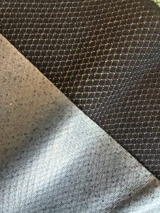 銀を繊維に固定したエックススタティック素材の拡大写真